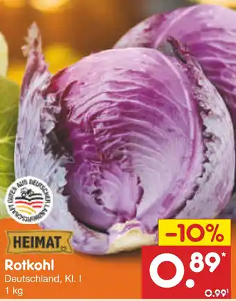 Netto Marken-Discount Heimat rotkohl Angebot