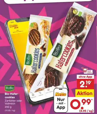 Netto Marken-Discount Biobio bio-hafercookies Angebot
