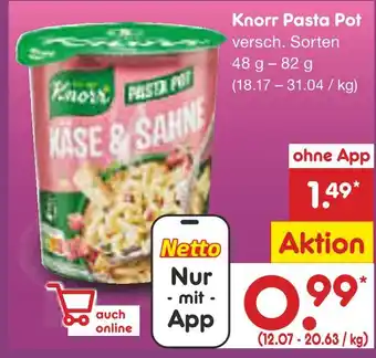 Netto Marken-Discount Knorr pasta pot Angebot