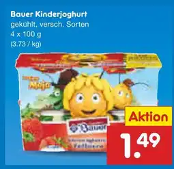 Netto Marken-Discount Bauer kinderjoghurt Angebot