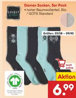 Netto Marken-Discount Spirit damen socken, 5er pack Angebot