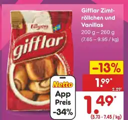 Netto Marken-Discount Gifflar zimt-röllchen und vanillas Angebot