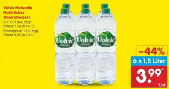 Netto Marken-Discount Volvic naturelle natürliches mineralwasser Angebot