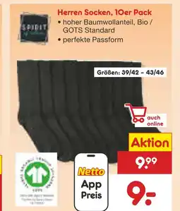 Netto Marken-Discount Spirit herren socken, 10er pack Angebot