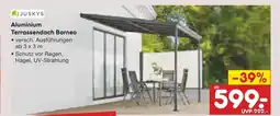 Netto Marken-Discount Juskys aluminium terrassendach borneo Angebot