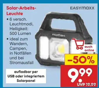 Netto Marken-Discount Easymaxx solar-arbeits-leuchte Angebot