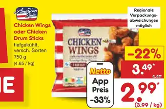 Netto Marken-Discount American style chicken wings Angebot