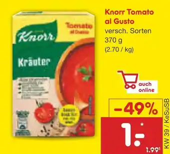 Netto Marken-Discount Knorr tomato al gusto Angebot