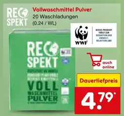 Netto Marken-Discount Respekt vollwaschmittel pulver Angebot
