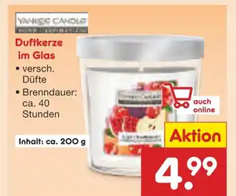 Netto Marken-Discount Yankee candle duftkerze im glas Angebot