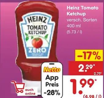 Netto Marken-Discount Heinz tomato ketchup Angebot