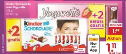 Netto Marken-Discount Kinder schokolade oder yogurette Angebot
