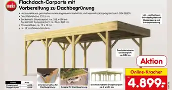 Netto Marken-Discount Weka flachdach-carport Angebot