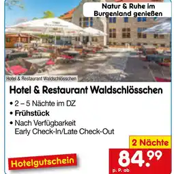 Netto Marken-Discount Netto-reisen hotel & restaurant waldschlösschen Angebot
