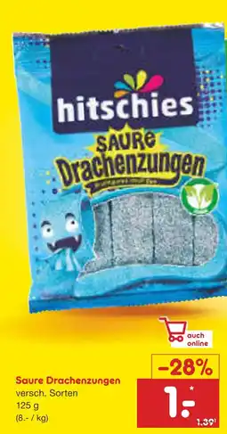 Netto Marken-Discount Hitschies saure drachenzungen Angebot
