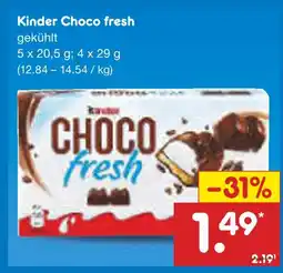 Netto Marken-Discount Kinder choco fresh Angebot