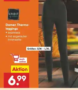 Netto Marken-Discount Spirit damen thermoleggings Angebot