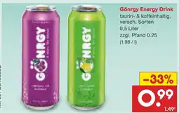 Netto Marken-Discount Gönrgy energy drink Angebot