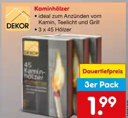 Netto Marken-Discount Dekor kaminhölzer Angebot