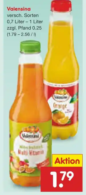 Netto Marken-Discount Valensina saft Angebot