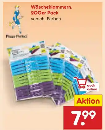 Netto Marken-Discount Wäscheklammern, 20er pack Angebot