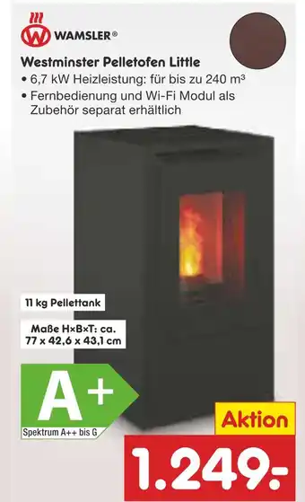 Netto Marken-Discount Wamsler westminster pelletofen little Angebot