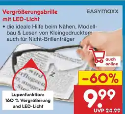 Netto Marken-Discount Easymaxx vergrößerungsbrille mit led-licht Angebot