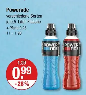 V Markt Powerade powerade blau Angebot