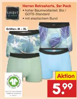 Netto Marken-Discount Spirit herren retroshorts Angebot