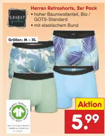 Netto Marken-Discount Spirit herren retroshorts Angebot