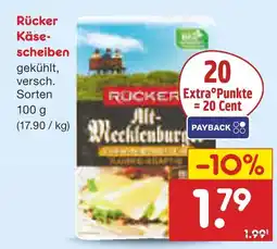 Netto Marken-Discount Rücker käsescheiben Angebot