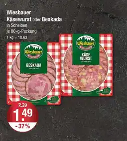 V Markt Wiesbauer käsewurst Angebot