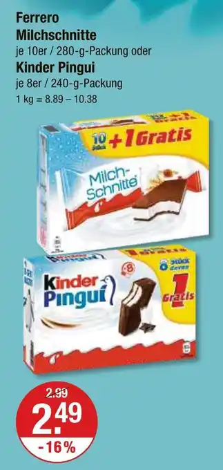 V Markt Ferrero milchschnitte Angebot