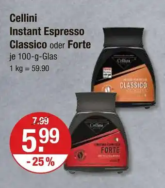 V Markt Cellini instant espresso classico Angebot