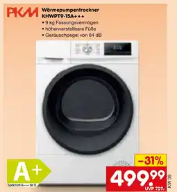 Netto Marken-Discount Pkm wärmepumpentrockner kh-wpt9-15a+++ Angebot