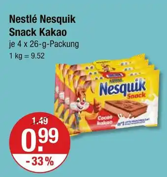 V Markt Nestlé nesquik snack kakao Angebot