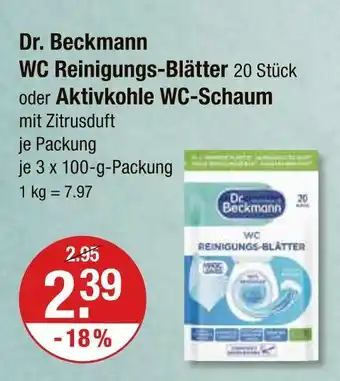 V Markt Dr. beckmann wc reinigungs-blätter Angebot