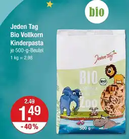 V Markt Jeden tag bio vollkorn kinderpasta Angebot