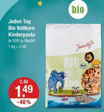V Markt Jeden tag bio vollkorn kinderpasta Angebot