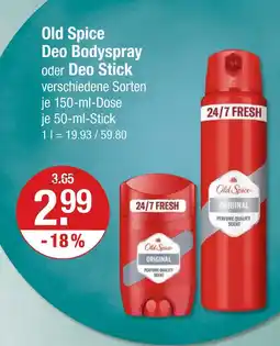 V Markt Old spice deo bodyspray Angebot