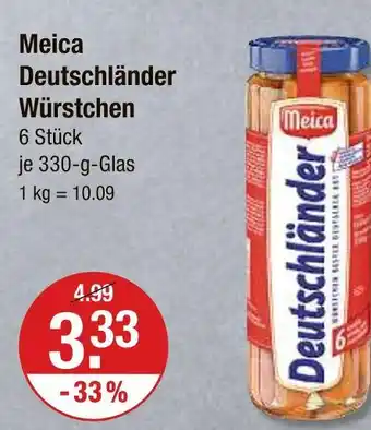 V Markt Meica deutschländer würstchen Angebot