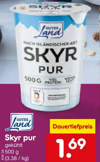 Netto Marken-Discount Gutes land skyr pur Angebot