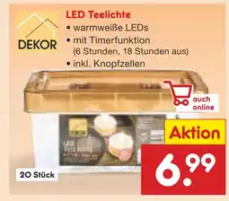 Netto Marken-Discount Dekor led teelichte Angebot