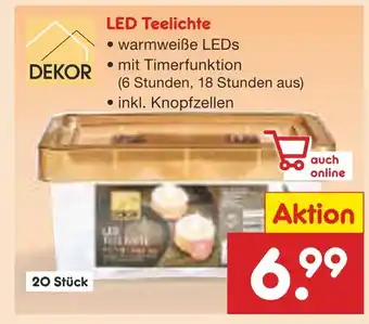 Netto Marken-Discount Dekor led teelichte Angebot