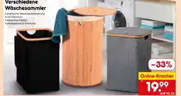 Netto Marken-Discount Wäschesammler schwarz Angebot