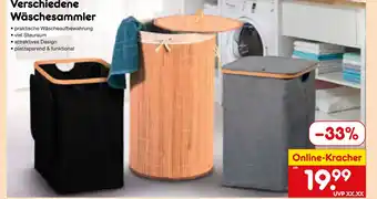 Netto Marken-Discount Wäschesammler schwarz Angebot