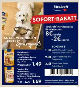 V Markt Vitakraft fleischsnacks hundesnack Angebot