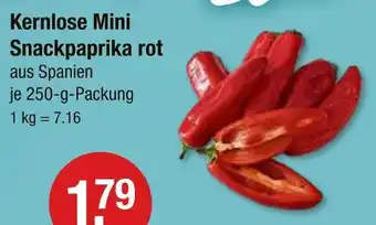 V Markt Kernlose mini snackpaprika rot Angebot