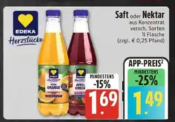 Edeka Edeka saft oder nektar Angebot