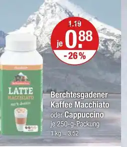 V Markt Berchtesgadener kaffee macchiato Angebot